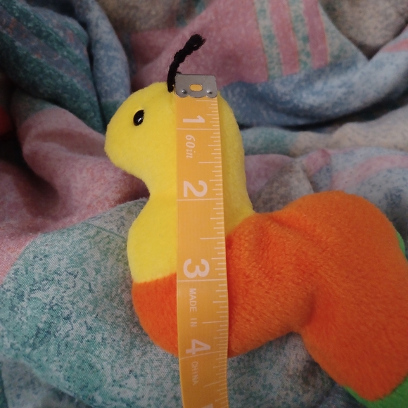 ✓TY Beanie Baby Inch the Inchworm Retired colorful RARE fairycore - Picture 9 of 10